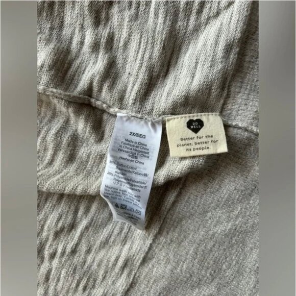 Madewell Open Front Cardigan Cotton Blend size 2X - Picture 7 of 9